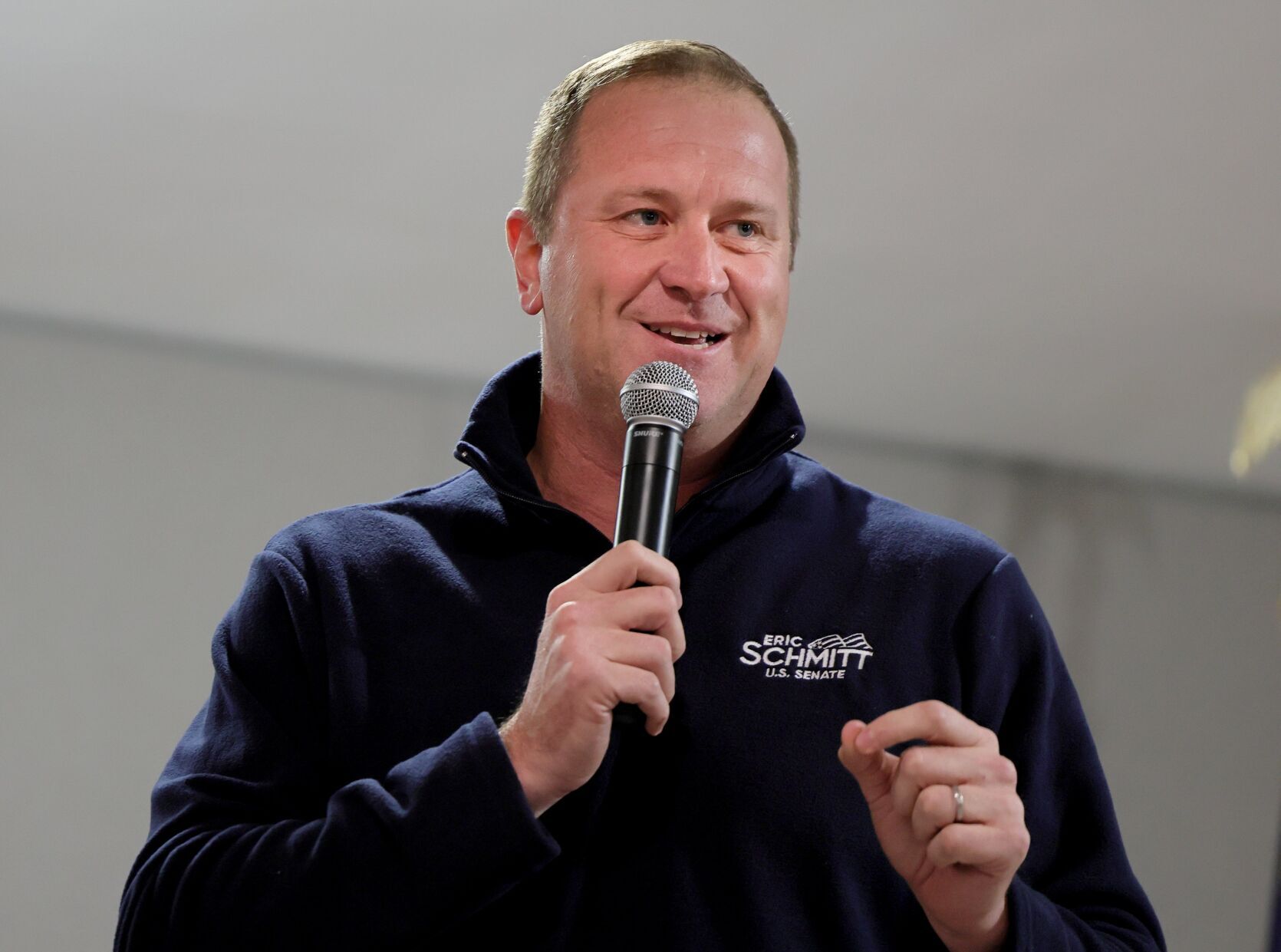 U.S. Senate candidate Eric Schmitt on Monday night